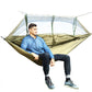 Outdoor Parachute Cloth Hammock Couble with Mosquito Net Light Portable Army Green Insect-proof Camping Aerial Tent