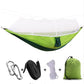 Outdoor Parachute Cloth Hammock Couble with Mosquito Net Light Portable Army Green Insect-proof Camping Aerial Tent