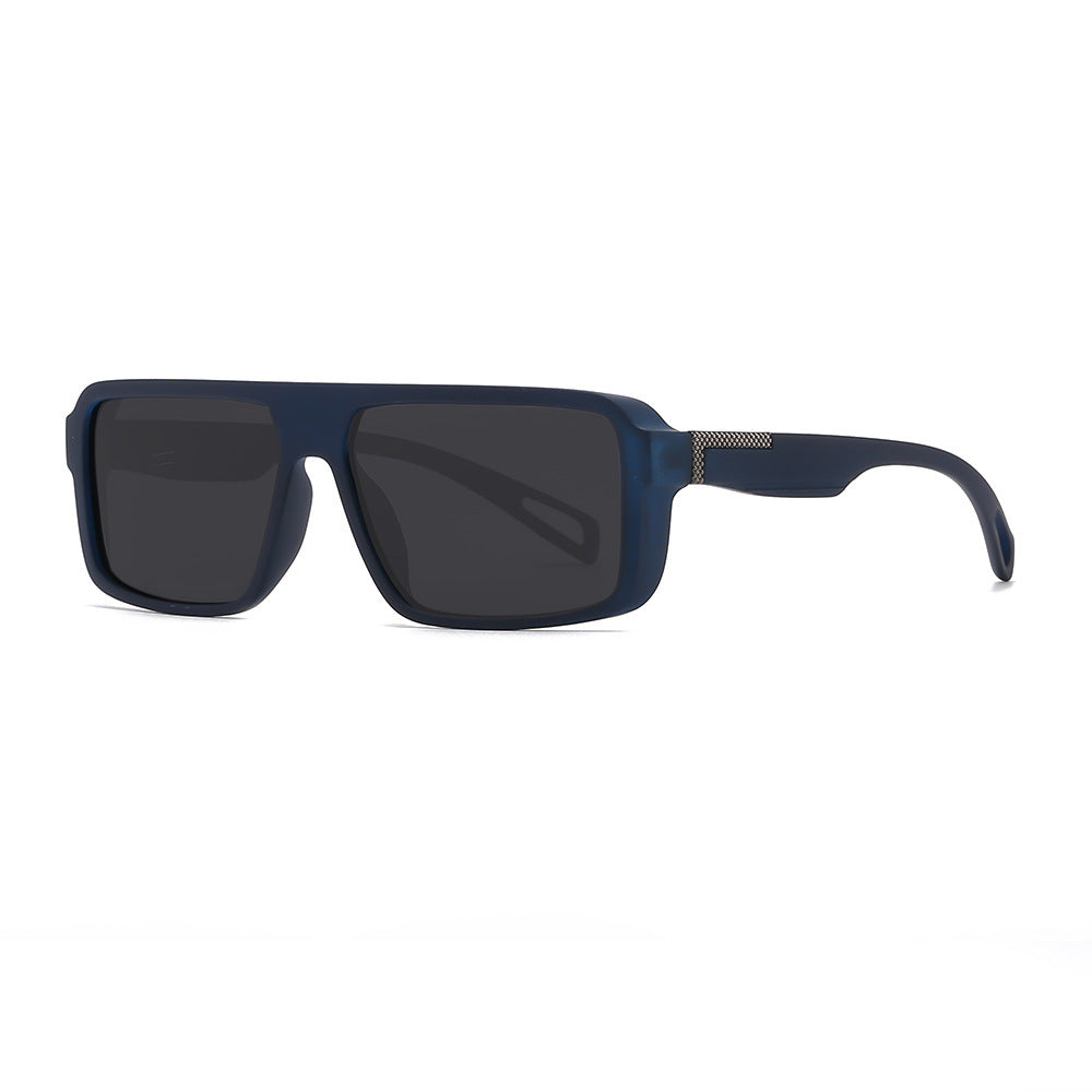 Polarized Sunglasses Sunglasses Men's Sunglasses UV Protection in navy blue with dark lenses for outdoor activities.