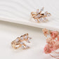 Rose Gold Earrings Design Wheat Zircon Women's Party Jewelry