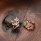 Rose Gold Earrings Design Wheat Zircon Women's Party Jewelry